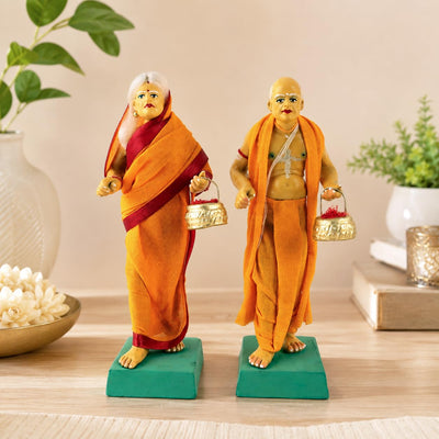Niharika Collections Krishnanagar Handmade Clay Human Figure Gift & Decor (Mahatma Gandhi)