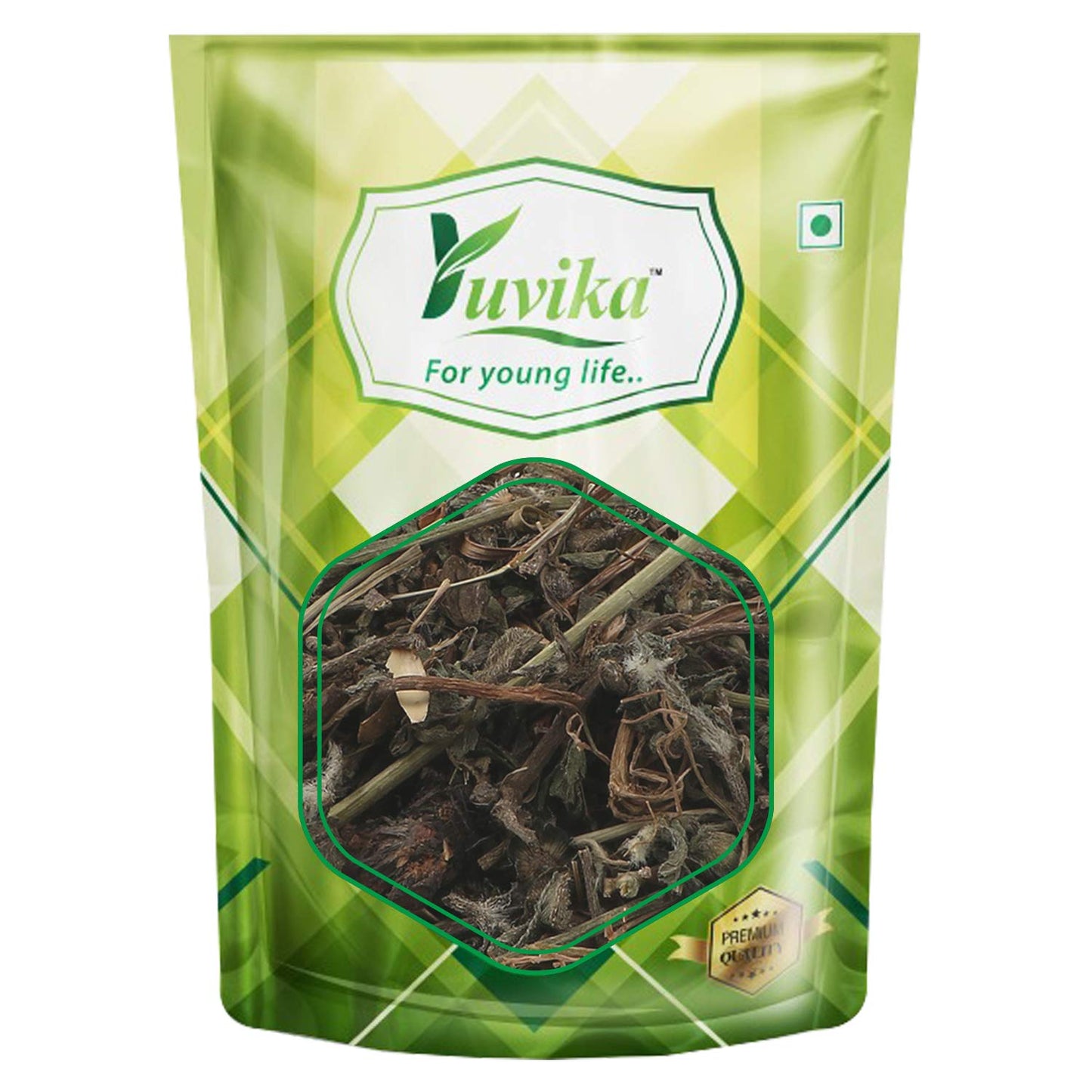 Yuvika Bhringraj Leaves, Ayurvedic Bhangra Eclipta Alba, fresh herbal leaves for hair and health remedies.