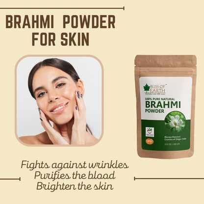 Bliss of Earth 100% Pure Natural Brahmi Powder - Indyancart