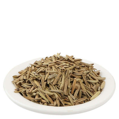 Yuvika Ayurvedic Indrajau Kadwa herbal product in a jar, showcasing dried Holarrhena Pubescens seeds and leaves for traditional medicine.