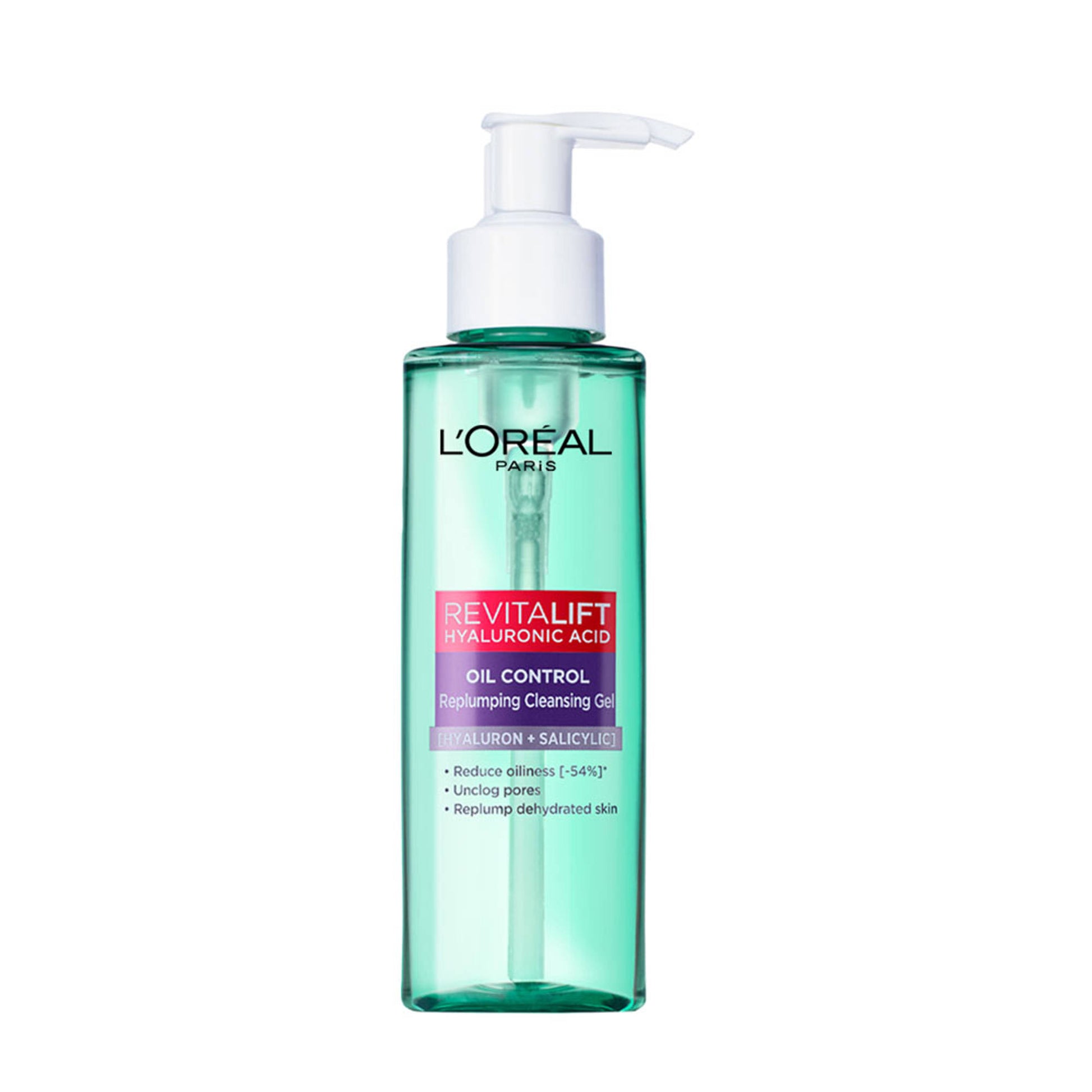 L'Oreal Paris Revitalift Hyaluronic Acid Oil Control Replumping Cleansing Gel