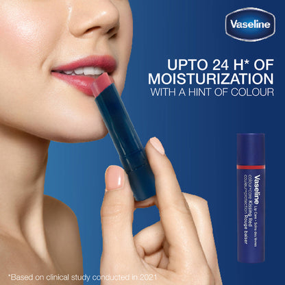 Vaseline Colour+Care Kissing Red Tinted Lip Balm Stick - Pack Of 2