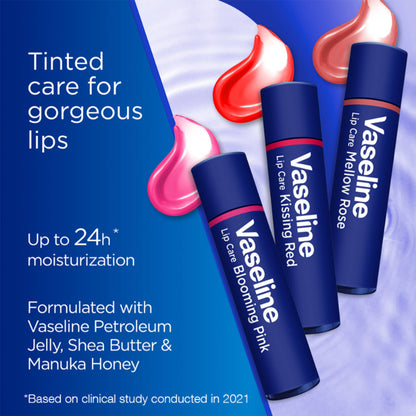 Vaseline Colour+Care Kissing Red Tinted Lip Balm Stick - Pack Of 2