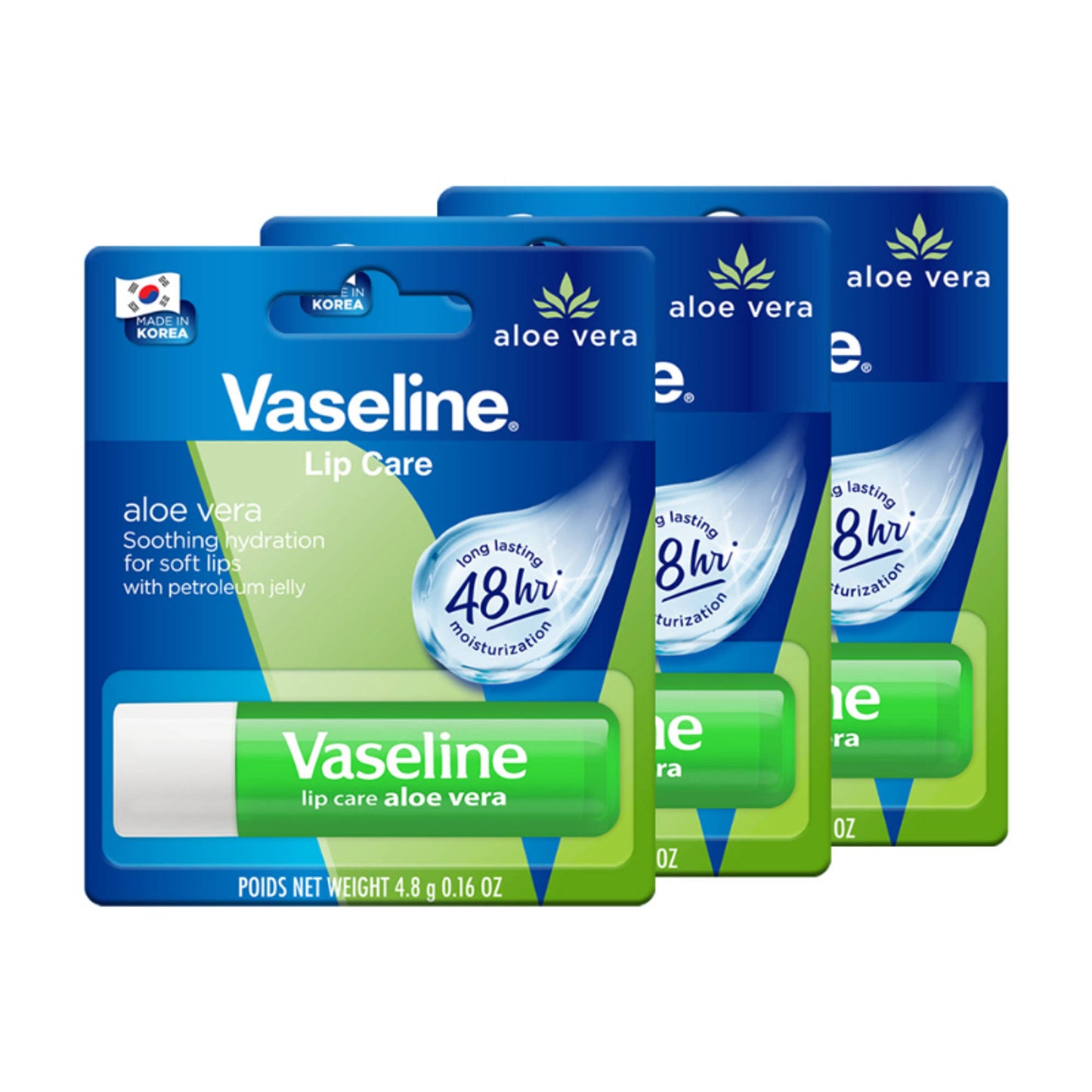Vaseline Lip Care Cocoa Butter Lip Balm Stick - Pack Of 3