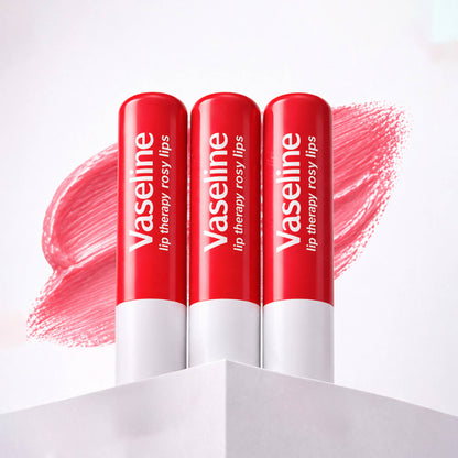 Vaseline Lip Care Rosy Lips Tinted Lip Balm Stick - Pack Of 3