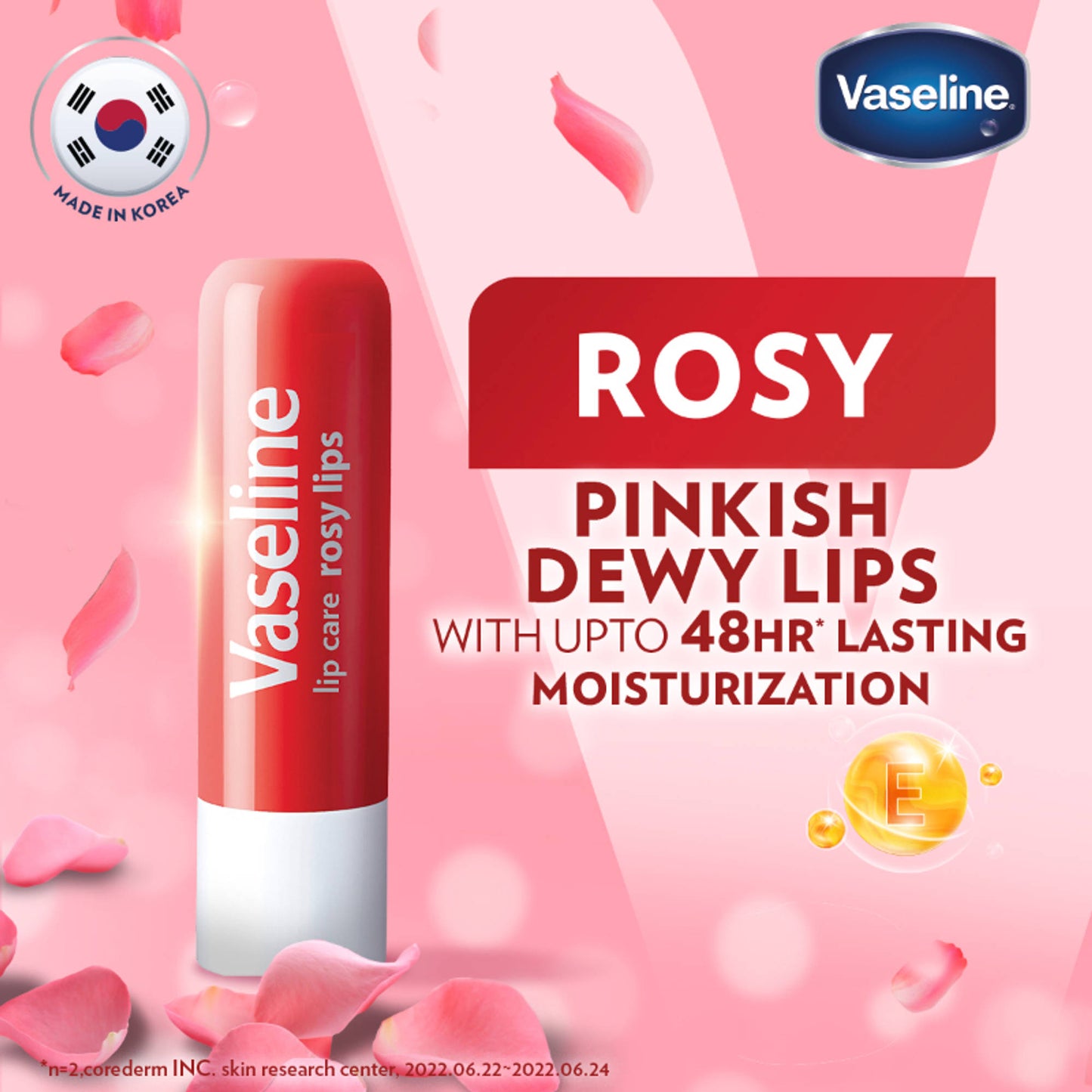 Vaseline Lip Care Rosy Lips Tinted Lip Balm Stick - Pack Of 3