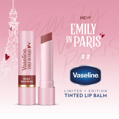 Vaseline Nude Nouveau Emily In Paris Limited Edition Nude Tinted Lip Balm Stick - Pack Of 3