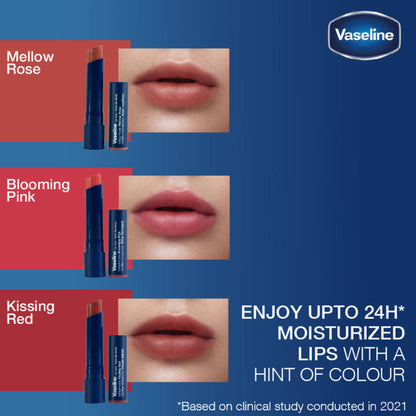 Vaseline Colour+Care Kissing Red Tinted Lip Balm Stick - Pack Of 3