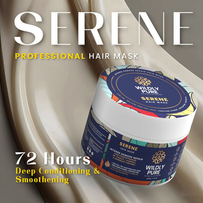 Wildly Pure Smoothening Hair Spa Mask for Dry & frizzy hair with Natural Biolipid Complex & 12 Oils