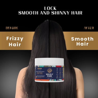 Wildly Pure Smoothening Hair Spa Mask for Dry & frizzy hair with Natural Biolipid Complex & 12 Oils