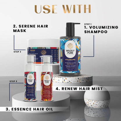 Wildly Pure Smoothening Hair Spa Mask for Dry & frizzy hair with Natural Biolipid Complex & 12 Oils