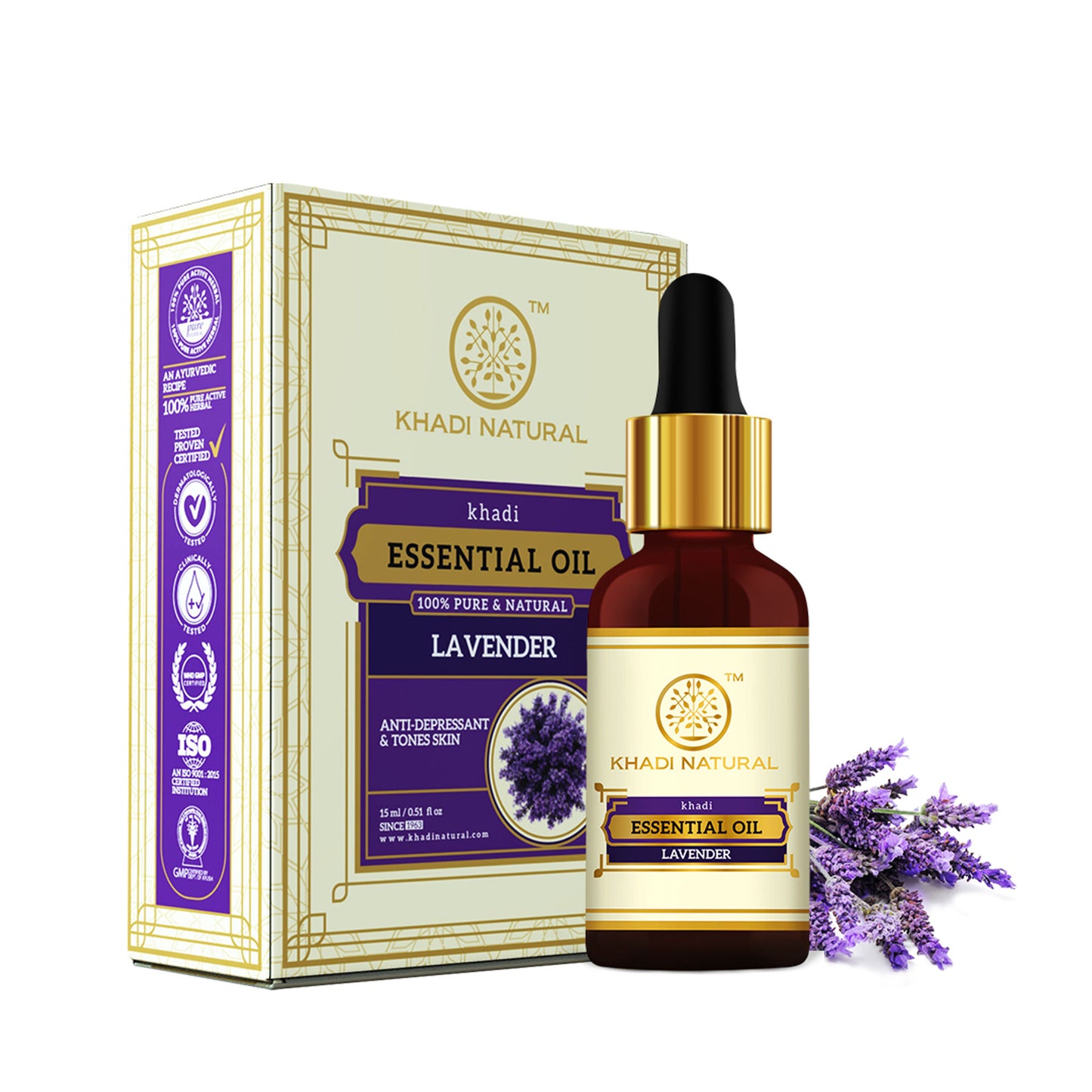 Khadi Natural Lavender Essential Oil Prevent Hair Fall