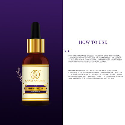 Khadi Natural Lavender Essential Oil Prevent Hair Fall