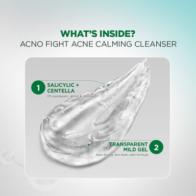 Garnier Men Acno Fight Gentle Cleanser Facewash For Acne-Prone, Sensitive Male Skin