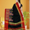Dhiyona RV Women's Cotton Silk Heavy Kutchi Work With Peacock Design Embroidered Saree  ( KVD729 )
