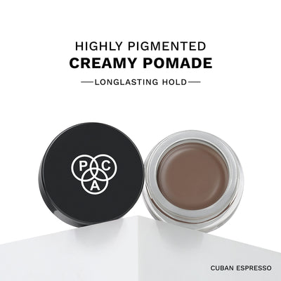 PAC SuperBrowww Cream - Highly Pigmented Brow Pomade, Long Lasting & Smudgeproof - 01 Cuban Espresso