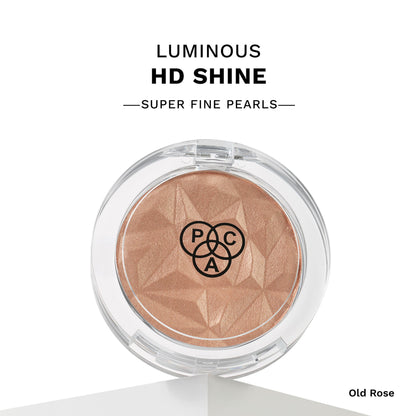 PAC Killer Glow Powder Highlighter - Micro Pearls, Pink Luminous HD Shine - Old Rose