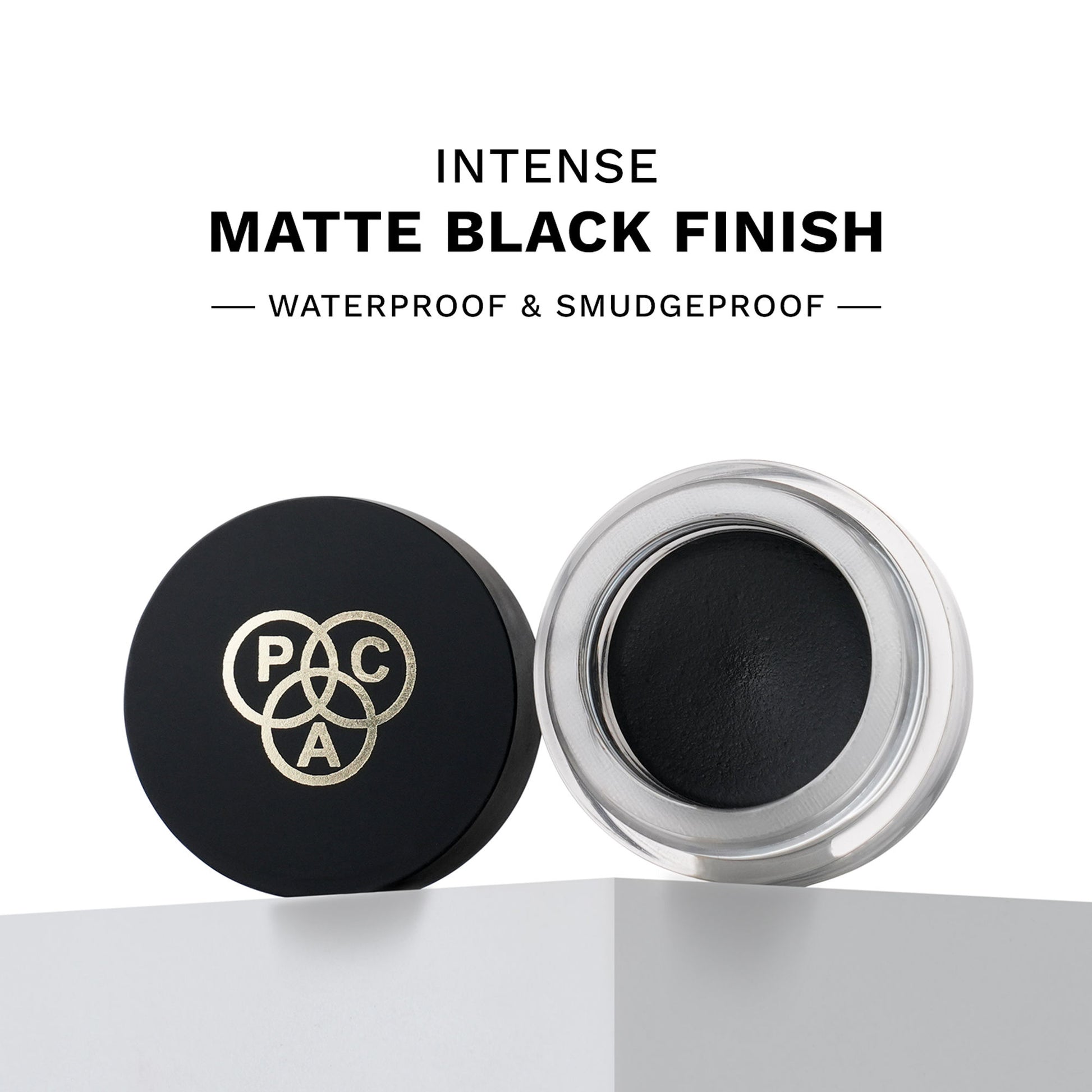 PAC Spotlight Gel EyeLiner - Intense Pigment, Matte Nude Finish, 24H Waterproof & Smudgeproof - Black