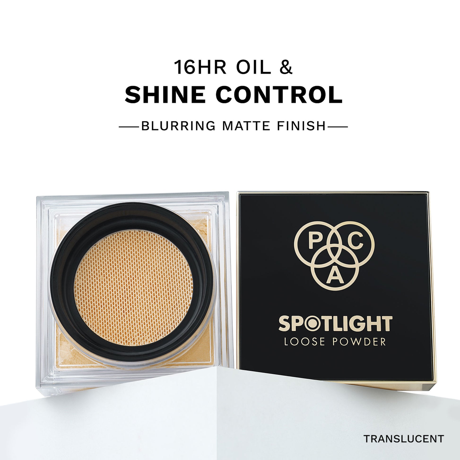 PAC Spotlight Loose Powder - Ultra Fine Lightweight Formula, Blurs Lines & Controls Shine - Transculent