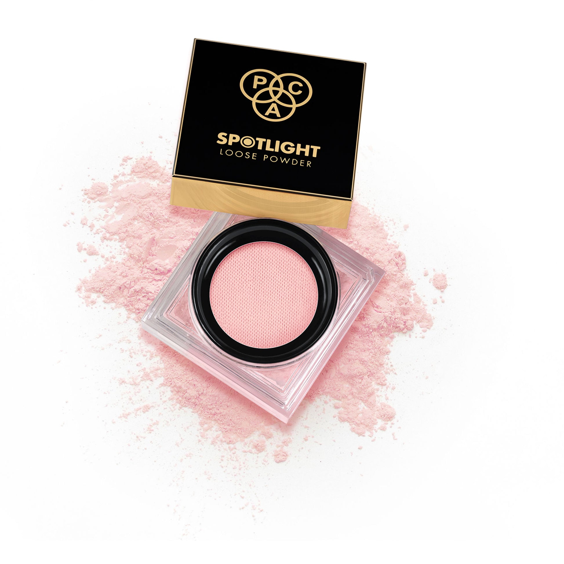 PAC Spotlight Loose Powder - Ultra Fine Lightweight Formula, Blurs Lines & Controls Shine - Pink