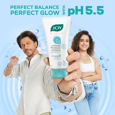 Joy pH 5.5 Hydrating Gel Face Wash for Sensitive Skin, Restores Skin Barrier