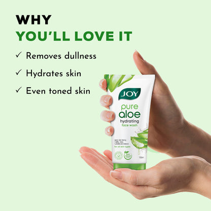Joy Hydrating Aloe Vera Face Wash For Summers To Controls Excess Oil & Removes Dirt