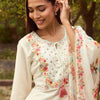 Dhiyona IE Ethnic Motifs Embroidered Tie-Up Neck Straight Kurta with Trousers & Dupatta