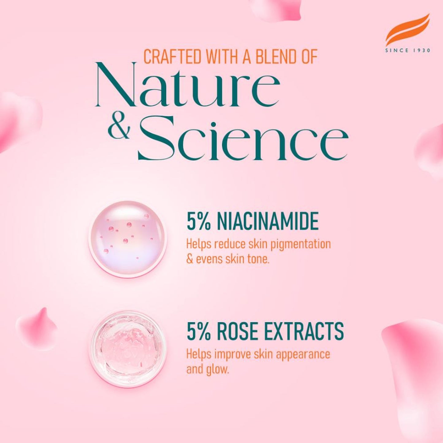 Himalaya Natural Glow Rose Face Serum with 5% Rose Extract & Hyaluronic Acid