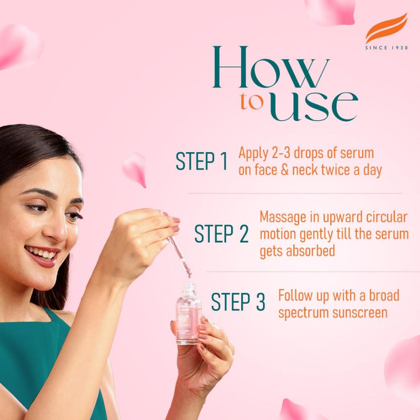 Himalaya Natural Glow Rose Face Serum with 5% Rose Extract & Hyaluronic Acid