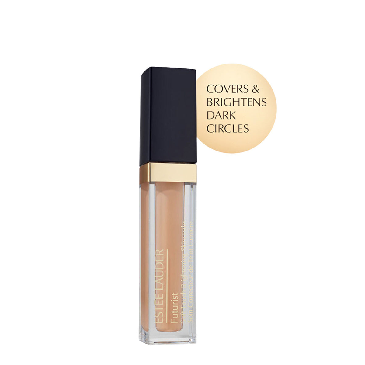 Estee Lauder Futurist Soft Touch Brightening Concealer in shade 1W Light, creamy formula for concealing and brightening skin.