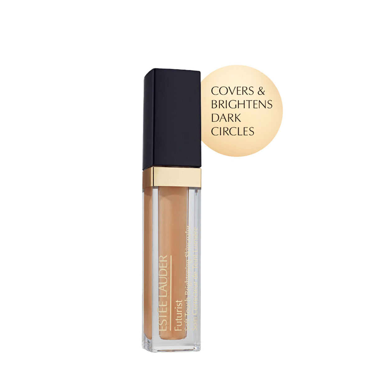 Estee Lauder Futurist Soft Touch Brightening Concealer in 3W Medium, creamy formula with SPF for natural skin coverage and brightening.
