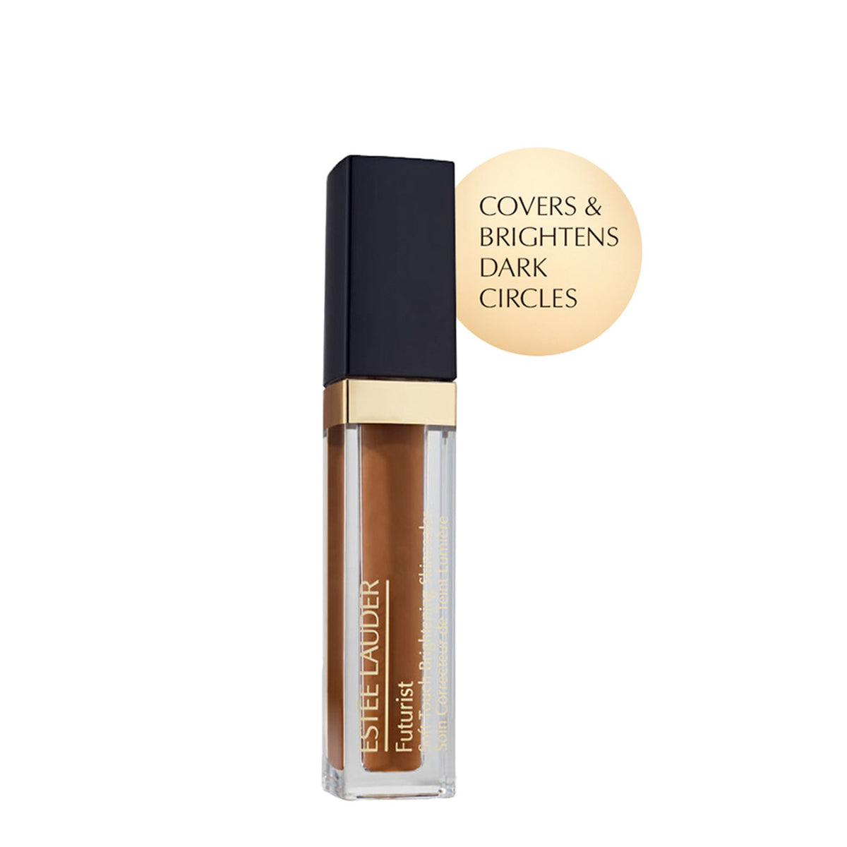 Estee Lauder Futurist Soft Touch Brightening Concealer in 6W Extra Deep, with smooth application and natural coverage on skin.