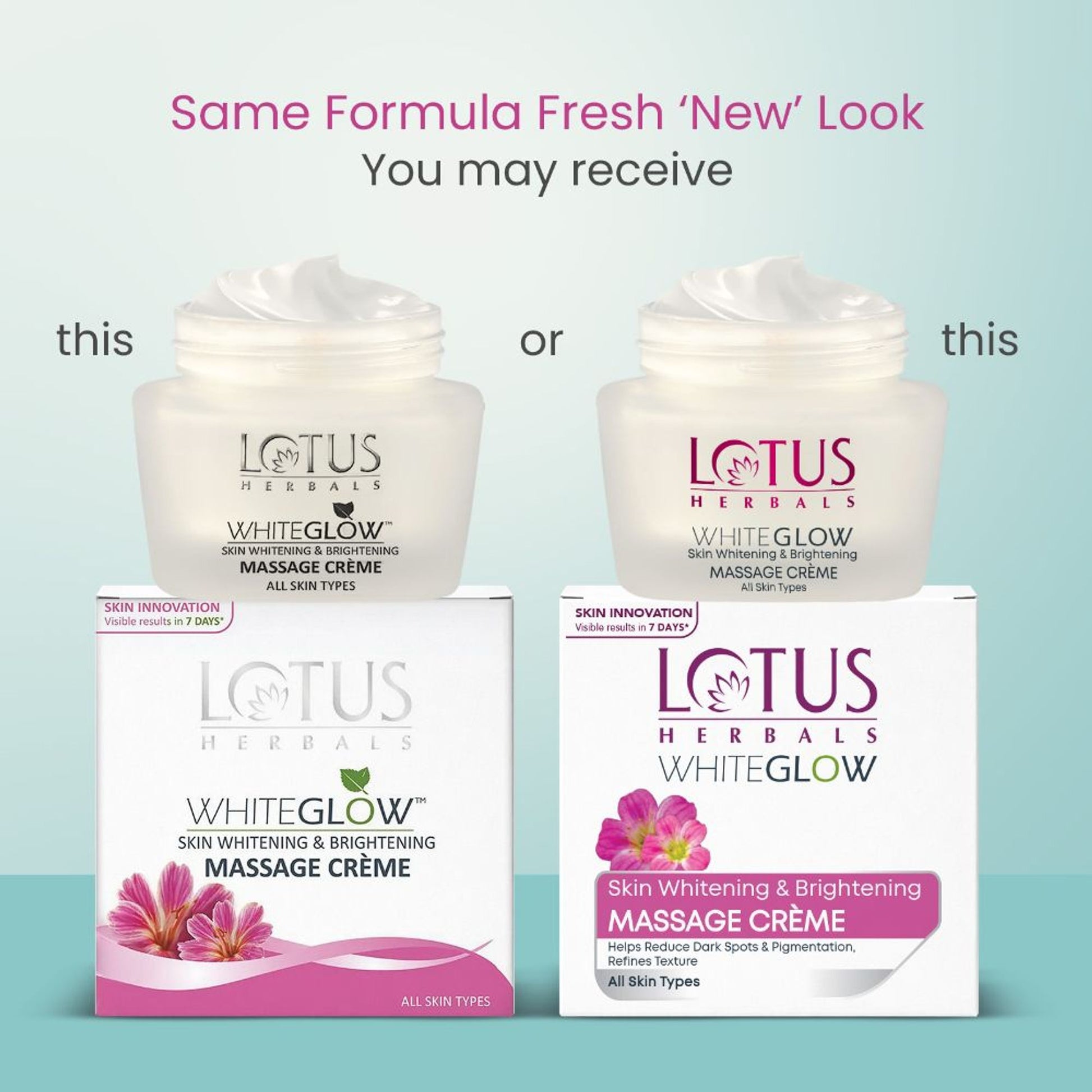 Lotus Herbals WhiteGlow Skin Whitening & Brightening Massage Cream