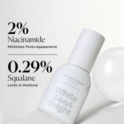 The Face Shop White Seed Serum With Niacinamide & Hyaluronic Acid, Fights Dullness & Blemishes