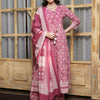 Dhiyona SN Women's Ethnic Motifs Printed Pure Cotton Kurta with Trousers & With Dupatta