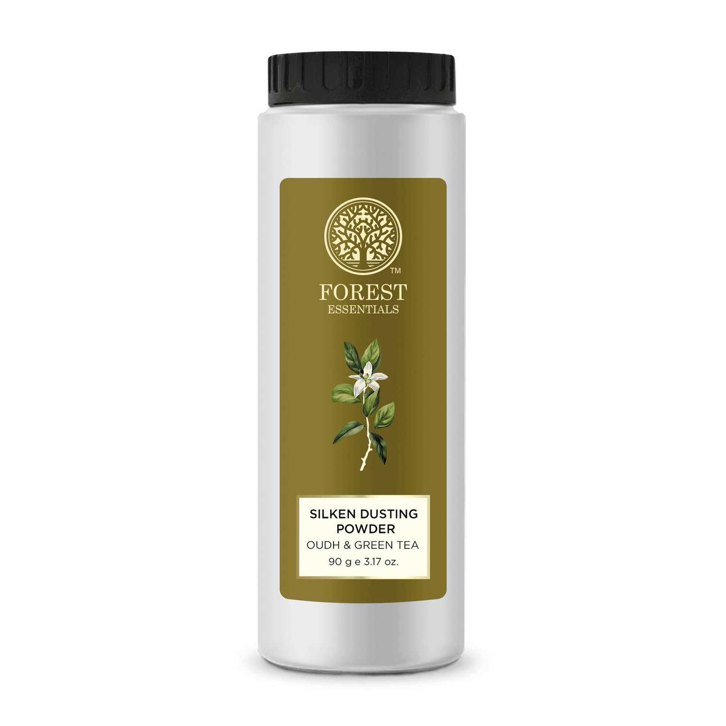 Forest Essentials Silken Dusting Powder Oudh Green Tea Natural Powder - Highly Absorbent