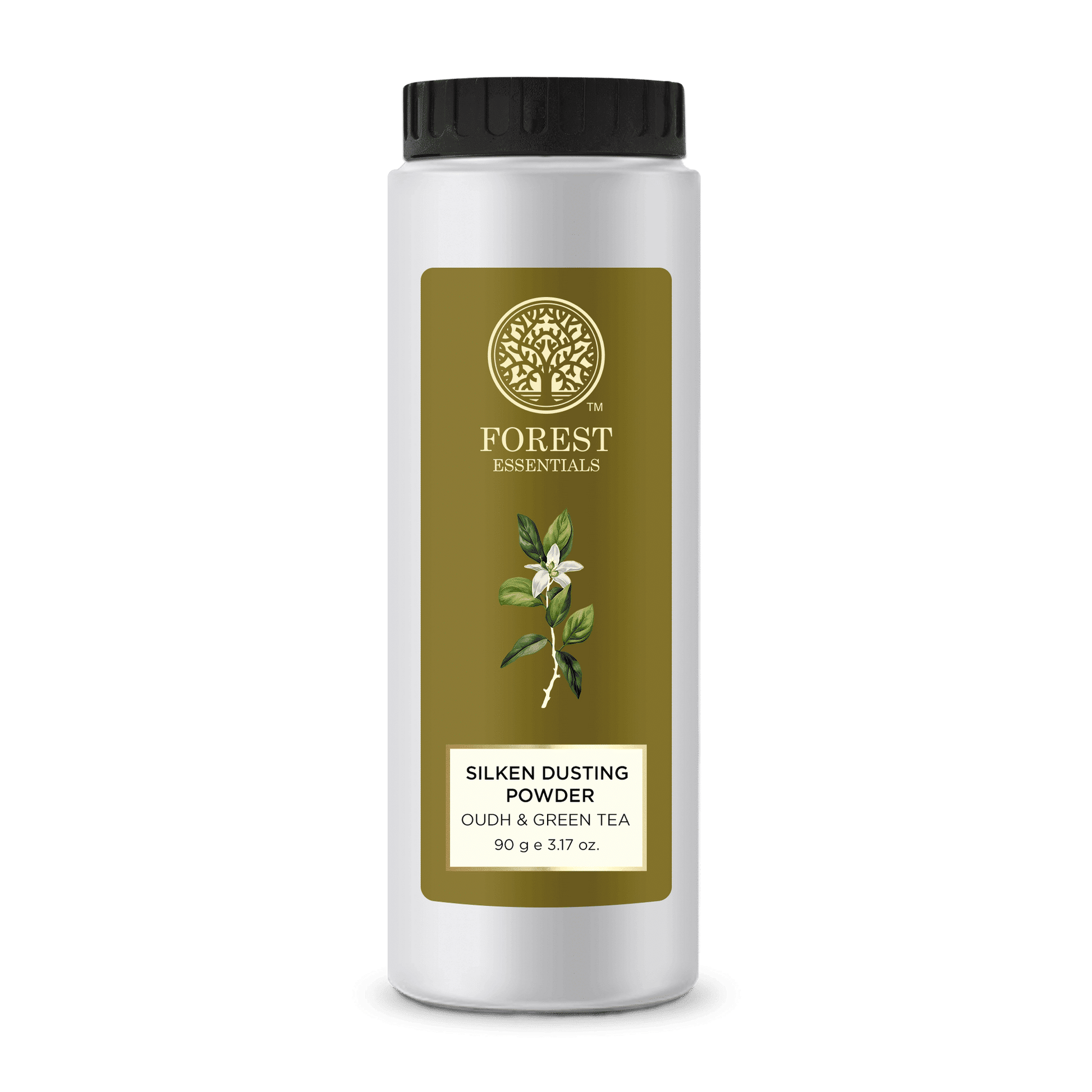 Forest Essentials Silken Dusting Powder Oudh Green Tea Natural Powder - Highly Absorbent