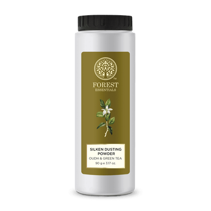 Forest Essentials Silken Dusting Powder Oudh Green Tea Natural Powder - Highly Absorbent