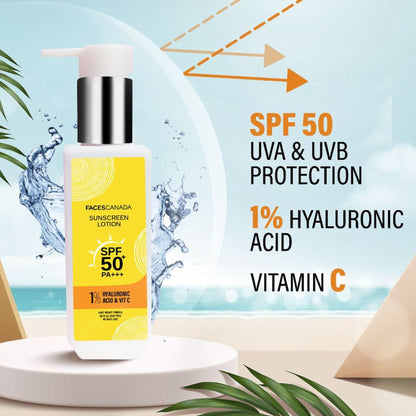 Faces Canada Sunscreen Lotion