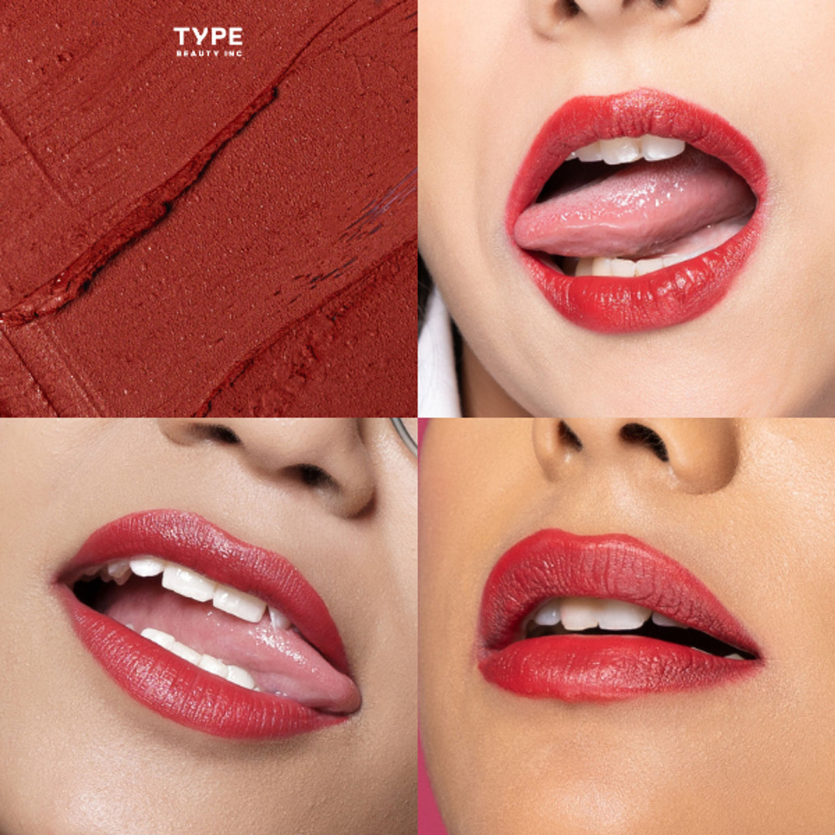 Type Beauty Cream Matte Lipstick For Dehyrated Lips - Squalane And Tripeptides 8 Hr Stay - 500 CEO