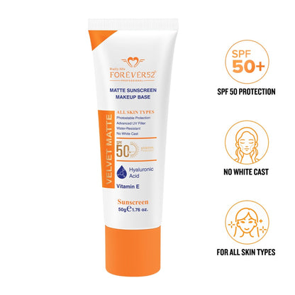 Daily Life Forever52 Velvet Matte Sunscreen SPF 50 With Vitamin C & Hyaluronic Acid