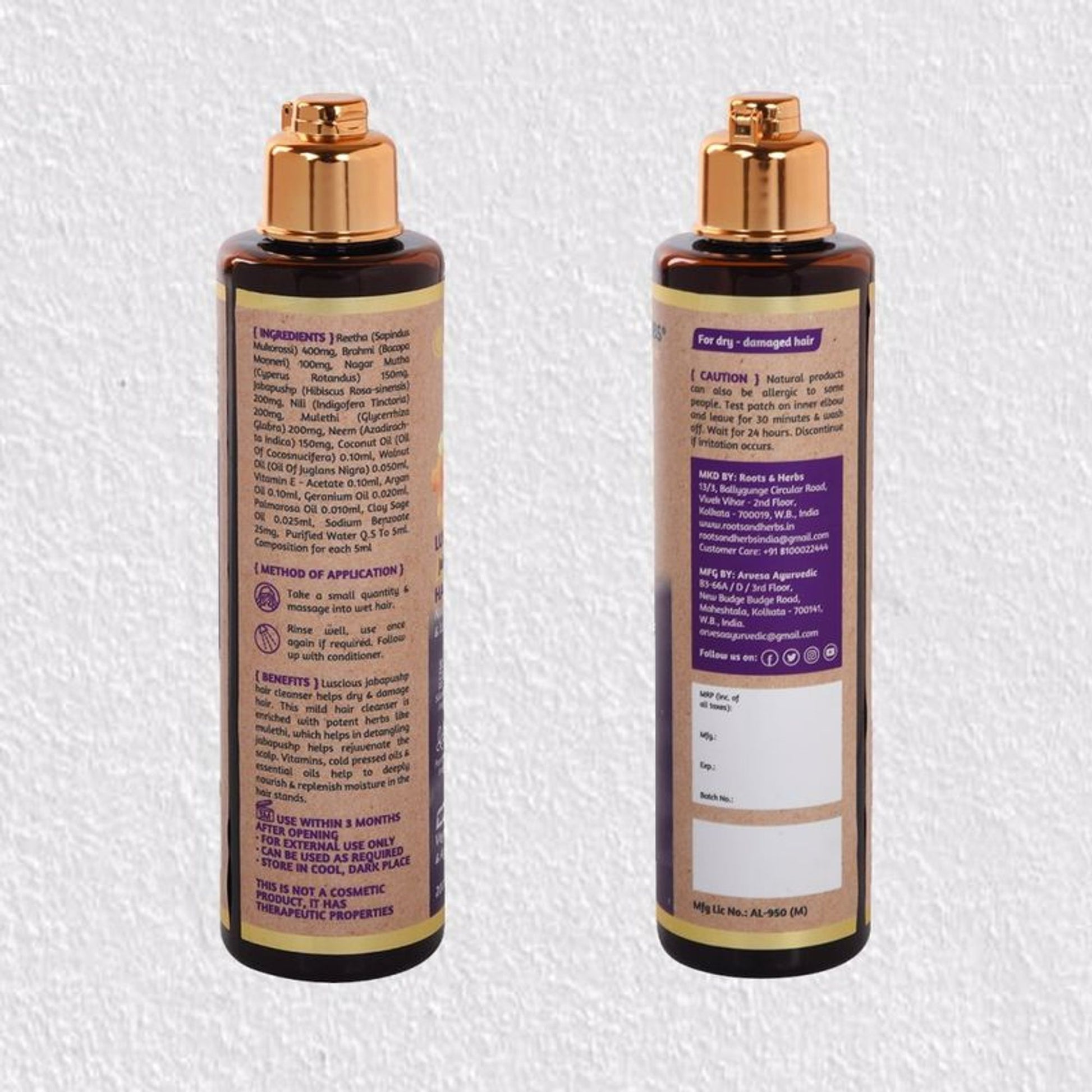 Roots & Herbs Luscious Jabapushp Hair Cleanser