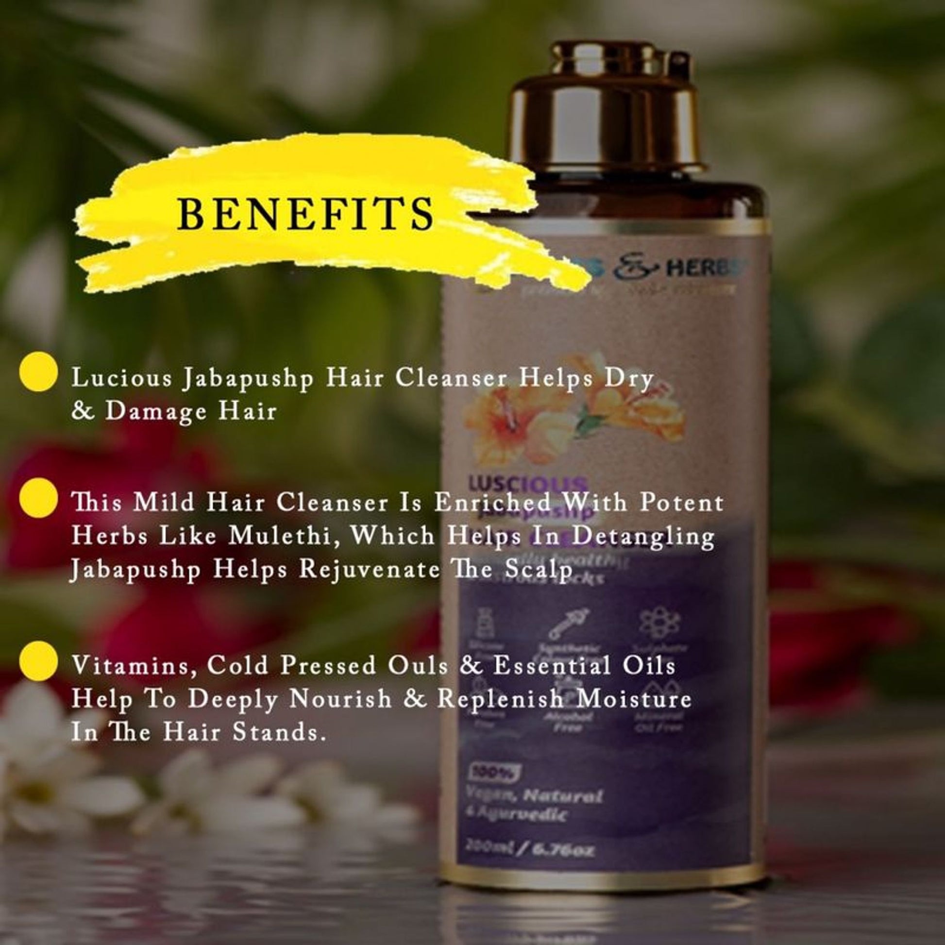 Roots & Herbs Luscious Jabapushp Hair Cleanser