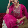 Dhiyona IE Leheriya Printed Thread Work Straight Kurta
