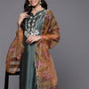 Dhiyona IE Women Green Ethnic Motifs Embroidered Kurta with Trousers & With Dupatta