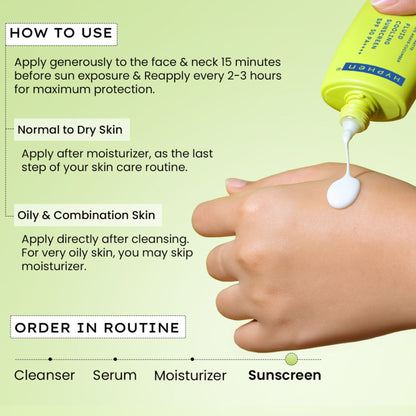 Hyphen Fluid Cooling Sunscreen SPF 50 PA++++ With Encapsulated UV Filter