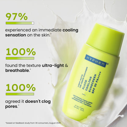 Hyphen Fluid Cooling Sunscreen SPF 50 PA++++ With Encapsulated UV Filter