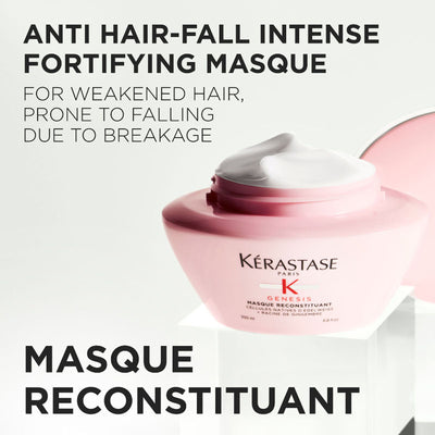 Kerastase Genesis Hair Mask For Medium To Thick Hair, Adds Strength & Reduces Hair Breakage