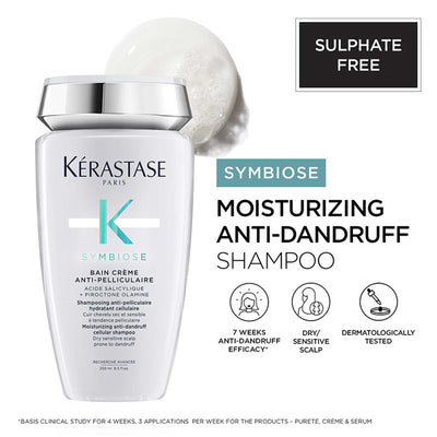 Kérastase Symbiose Crème Anti-Dandruff Shampoo, Sulphate-Free, With Piroctone Olamine