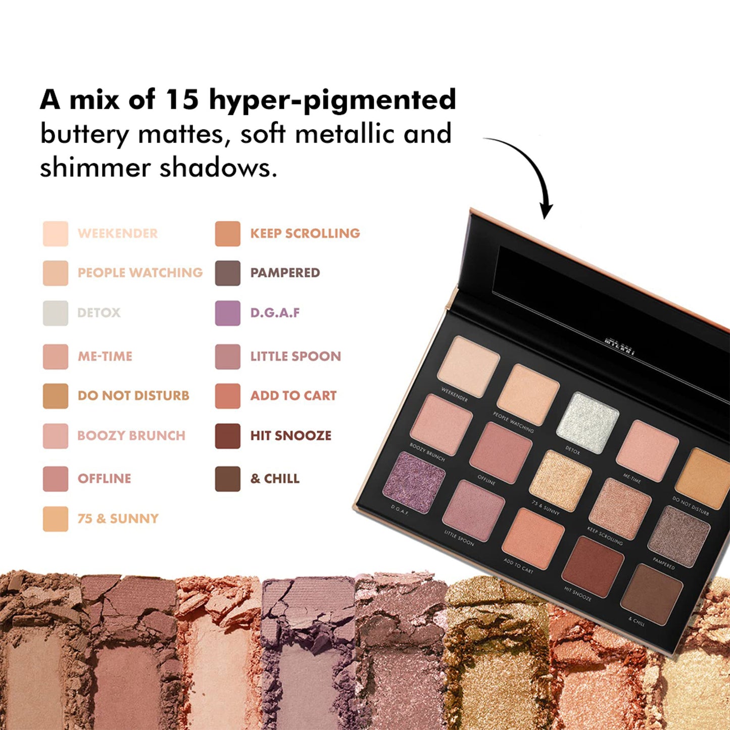 Milani Gilded Eyeshadow Palette - 120 Gilded Nude